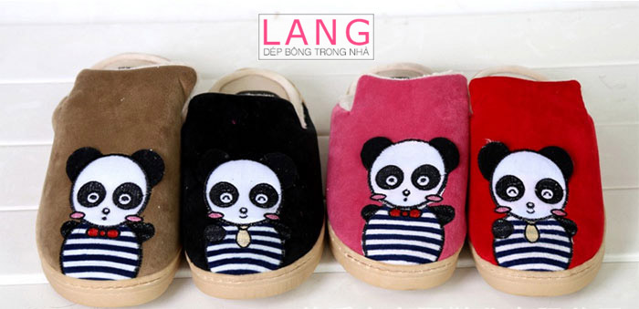 Dép bông mang trong nhà gấu trúc Panda