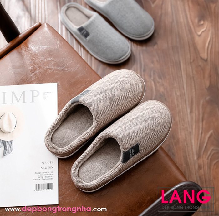 Dép đi trong nhà mùa đông thời trang phong cách Hàn Quốc