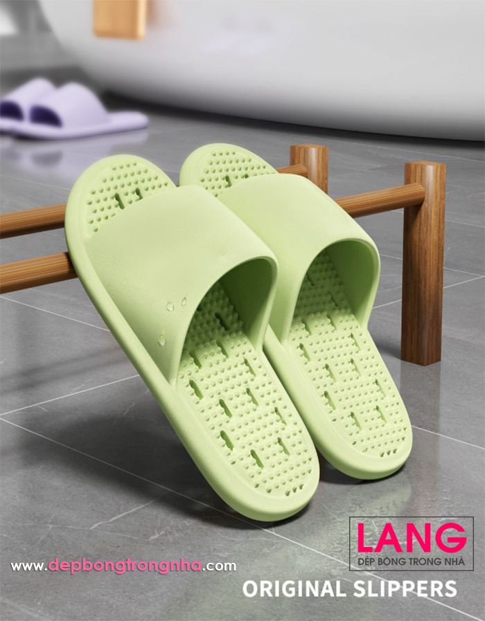 Dép nhựa lỗ đi nhà tắm lòng chân có gai massage