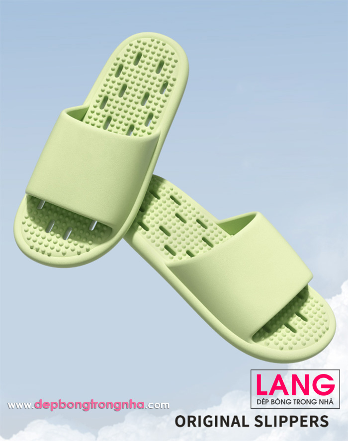 Dép nhựa lỗ đi nhà tắm lòng chân có gai massage